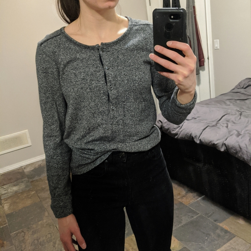 J. Crew heathered henley